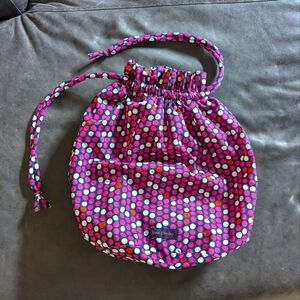 Vera Bradley Drawstring lined Ditty Bag